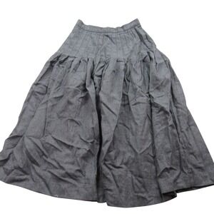 JH Collectibles Vintage‎ Wool Pleated Skirt Gray Size 8 Midi Skirt